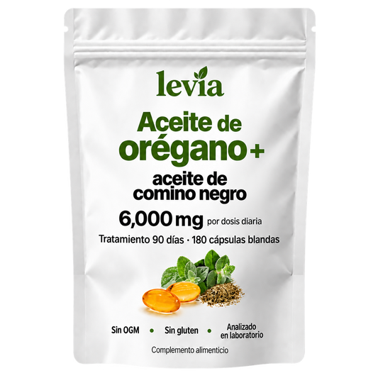 🌿 Levia · Cápsulas de aceite de orégano + comino negro